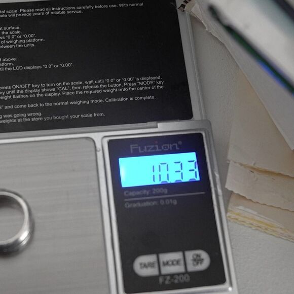 Sterling Silver Wave Spinner Ring sz 7 Solid 10.33g Chunky Stamped 925 Vintage - Picture 4 of 12